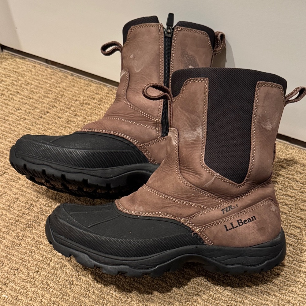 L.L. Bean Men's Brown and Black Snow Boots